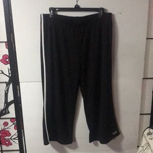 Everlast black pants with white stripes XL